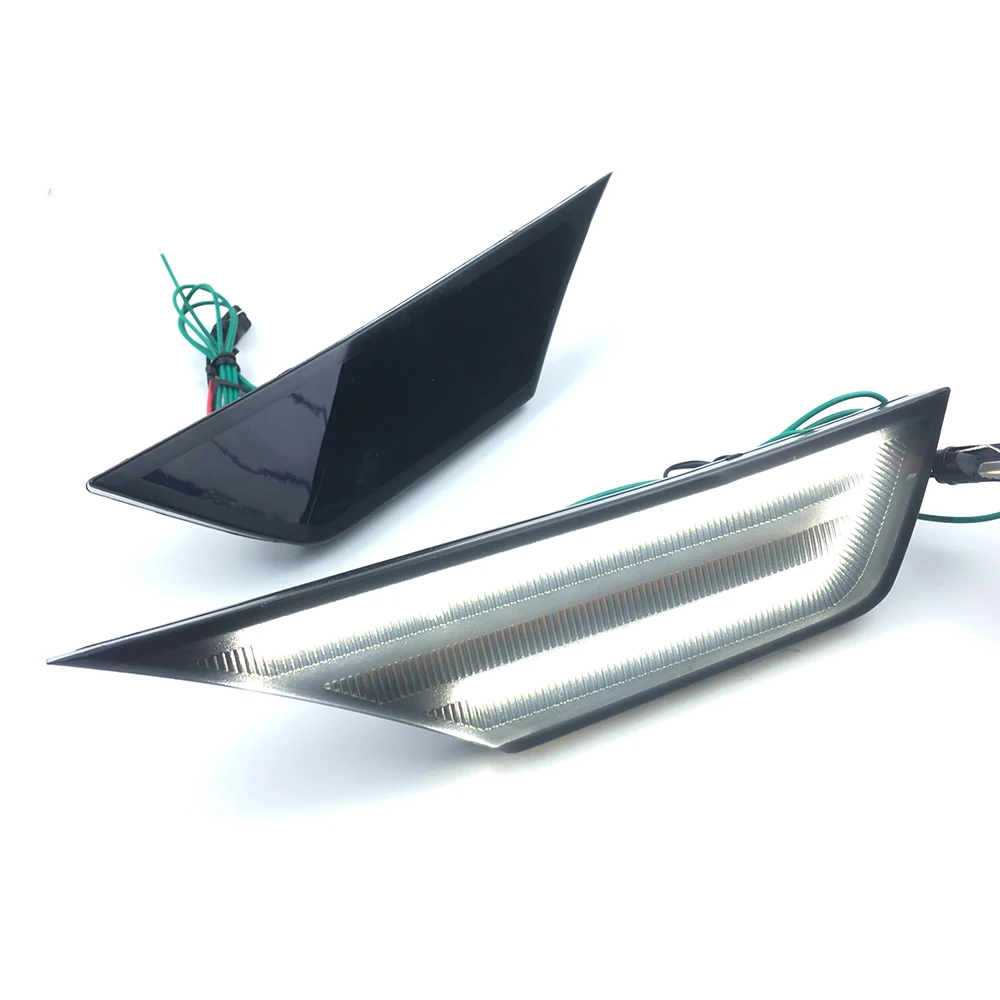 Светодиодные дымчатые линзы боковые габаритные фонари для Honda Civic