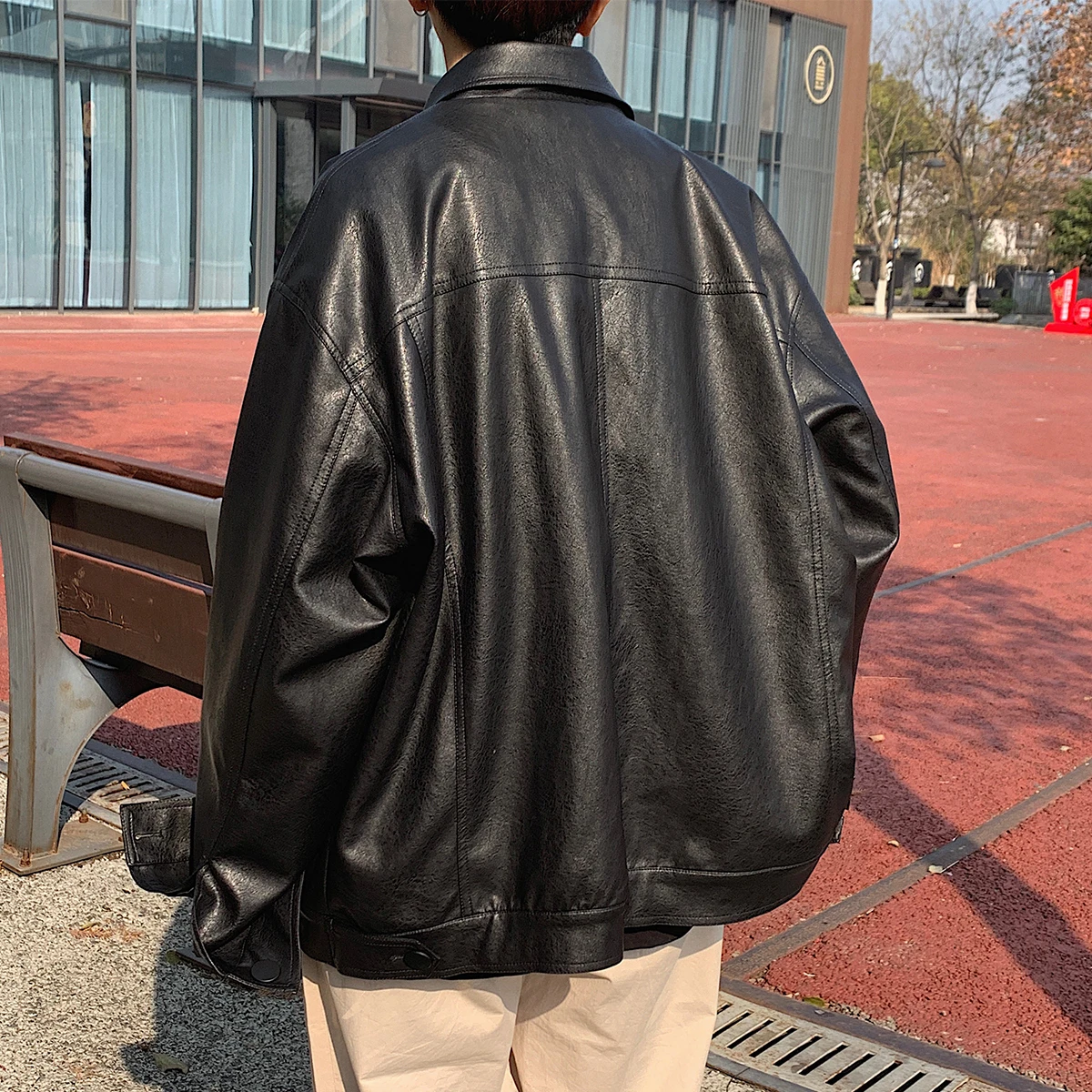 2020 мужская бейсбольная куртка с металлическими застежками-молниями и отворотом