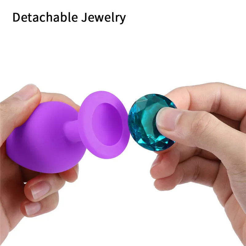 Силиконовая Анальная пробка анальная унисекс секс-пробка 3 разных размера