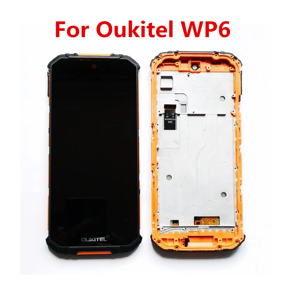 Новый оригинальный ЖК дисплей для сотового телефона Oukitel WP6 с рамкой + цифровой