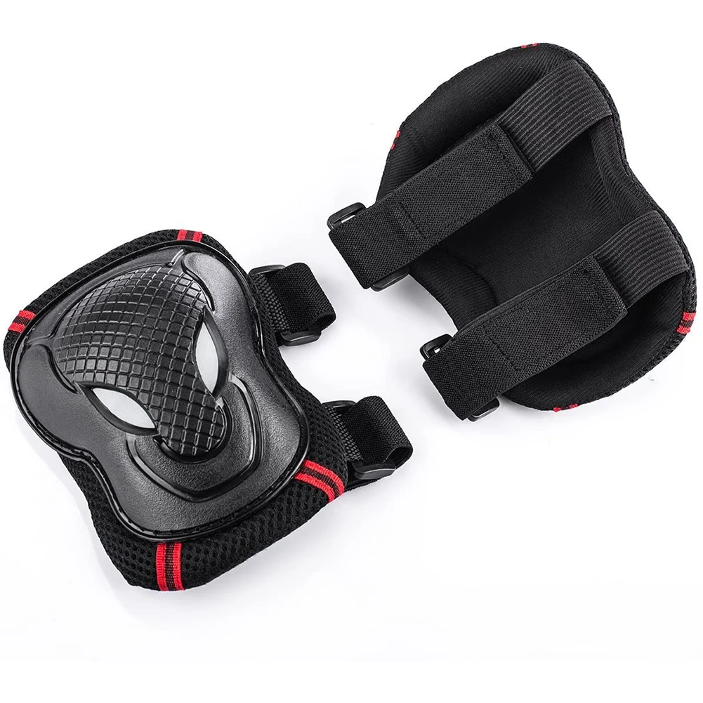 

Protective Gear Elbow Pads Wrist Guard Knee Skateboard Ice Roller Skating Cycling Riding Protector For Kids Men Women 6pcs/Set