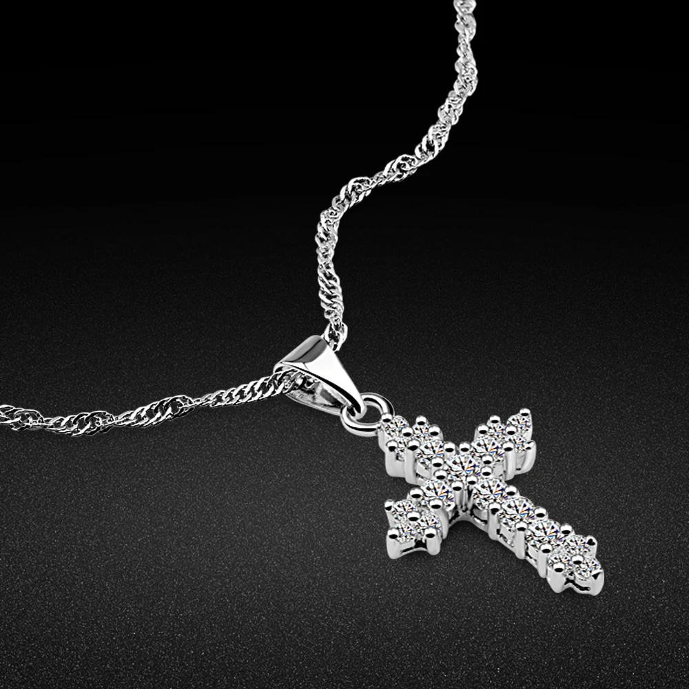 Классическое ожерелье из стерлингового серебра 925 пробы женское с