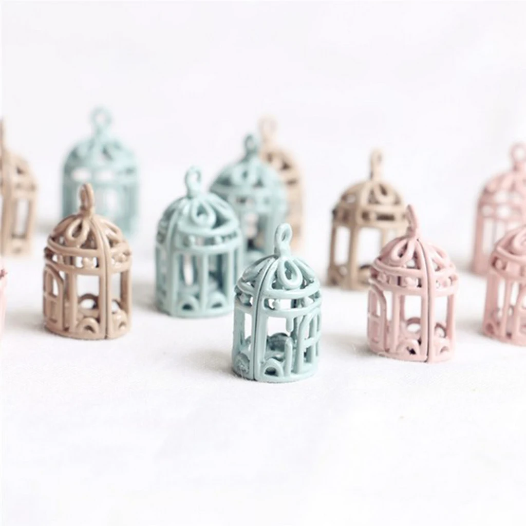 

Set of 5pcs Handmade 1/12 Dolls House Miniature Alloy Birdcage Model Crafts Birthday Christmas Gift
