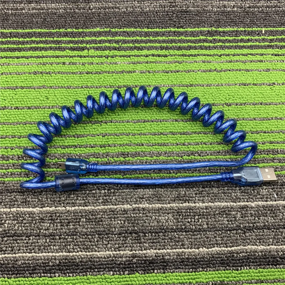 DIY USB a Mini Linea de datos Micro esmiral para teclado mechanico USB2.0 2 м Мини-кабель Usb использование механической клавиатуры GH60