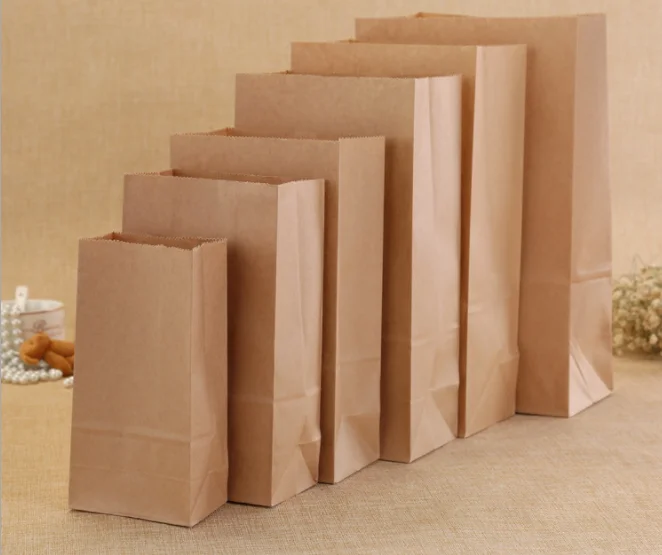 Пакет из крафт-бумаги винтажная маленькая крафт-бумага для подарочных пакетов