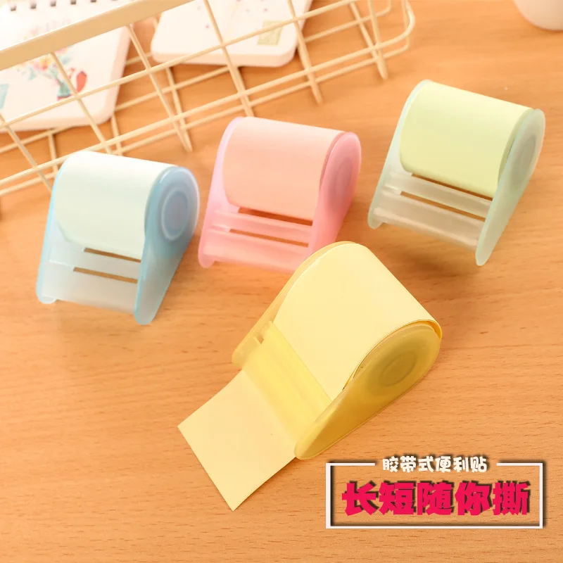 4PCs Memo Pad Tearable Tape Base Post Notes Message Kawaii Sticker Portable Removable Self-Stick Notes Note Paper Wholesale