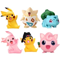 pokemon big size hat pikachu togepi bulbasaur cute action figure toys handmade birthday gift ornament decorations collections
