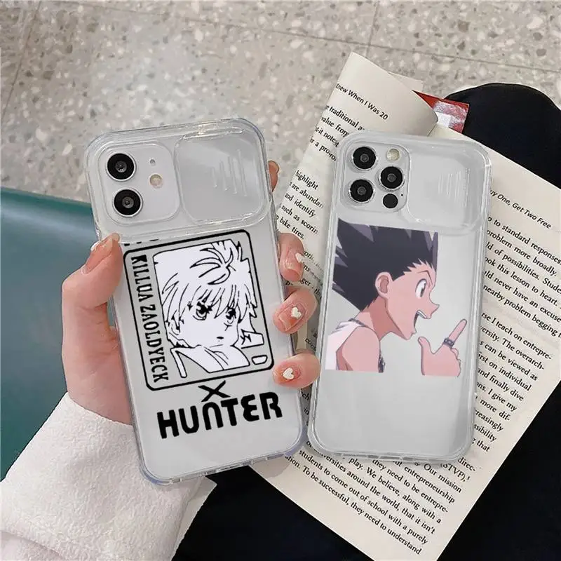 

Hunter X Killua Zoldyck Anime Phone Case Transparent Camera Protection for iPhone 12 11 8 7 se 2020 mini pro X XS XR MAX Plus