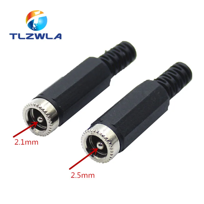 Штепсельные вилки с разъемом питания постоянного тока 10 шт. коннектор адаптер 2 1/2