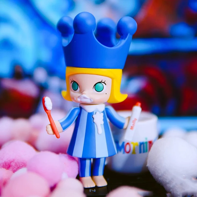 

POP MART One Day of Molly Series art toys figure Random box gift Blind box Action Figure Birthday Gift Kid Toy free shipping