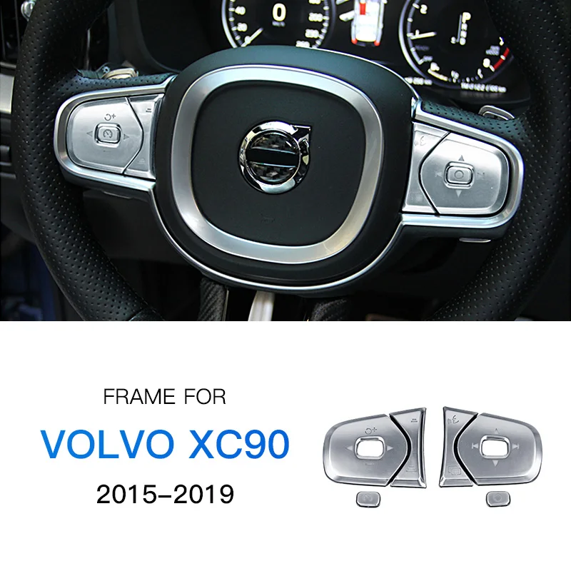 AIRSPEED хром ABS нержавеющая сталь для VOLVO XC90 аксессуары украшение автомобиля стикер Интерьер Литье - Название цвета: K