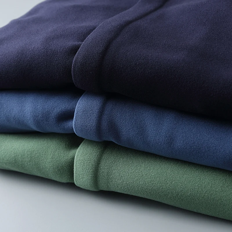 JSBD Двусторонняя ворсовая теплая ткань осень зима чистый цвет мельница Шерсть