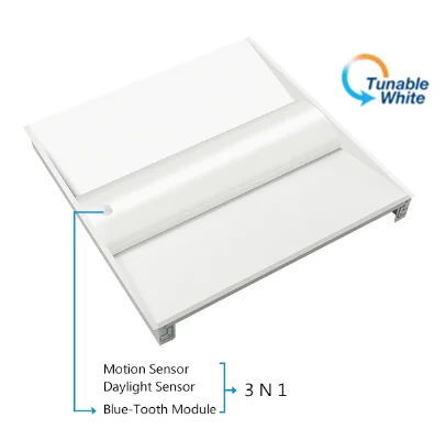 

2x4ft 30w 40w Bluetooth control system daylight harvesting smart CCT tuning LED troffer light