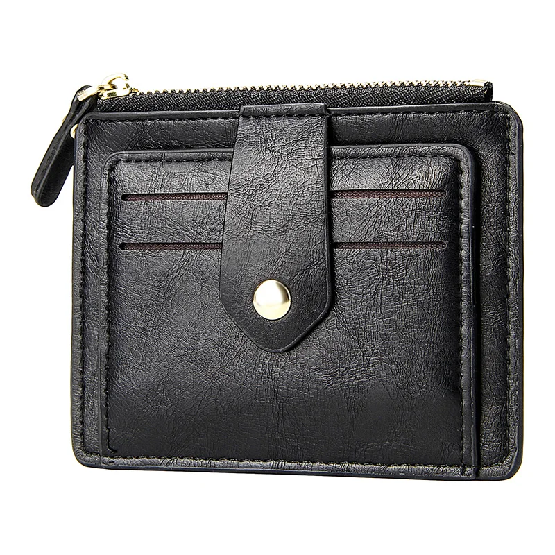 Чехол для кредитных карт с застежкой мужчин защита банковских тонкий держатель