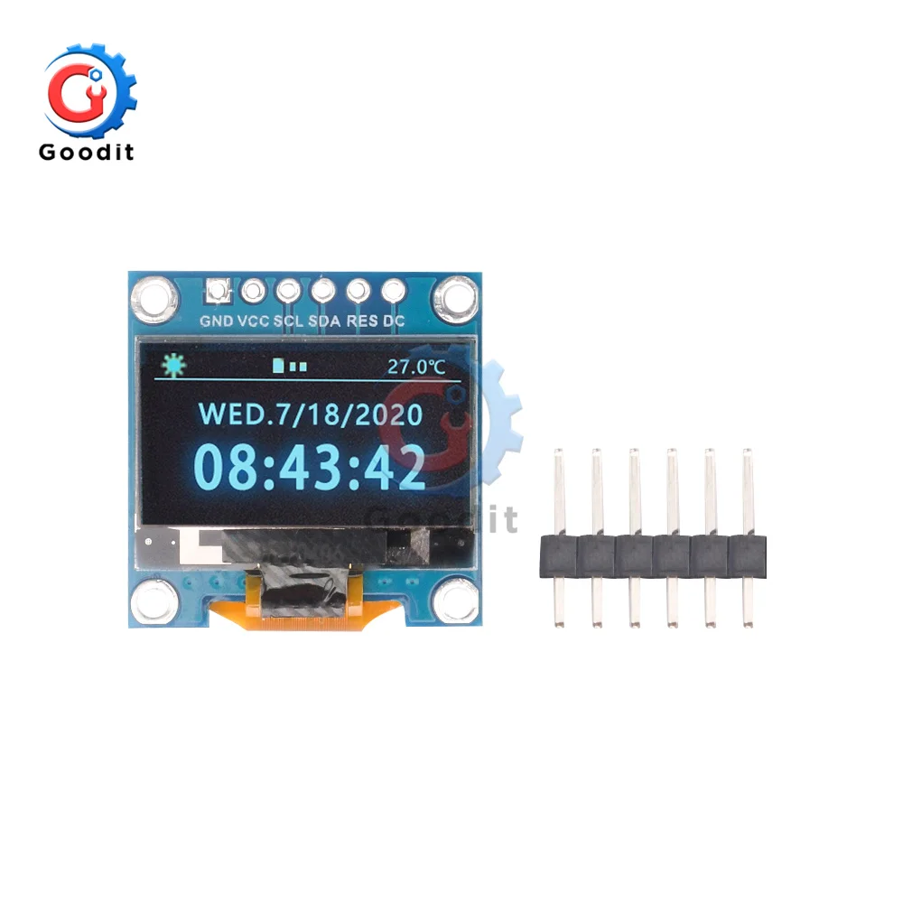 Оригинальный светодиодный модуль O SPI/IIC I2C 0 96 дюйма белый/синий/желтый синий 128X64