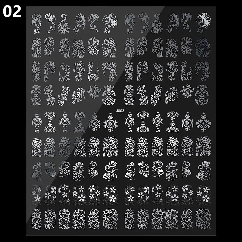 CYSHMILY 108 наклейки для ногтей с рисунком водонепроницаемые дизайнерские кружевные