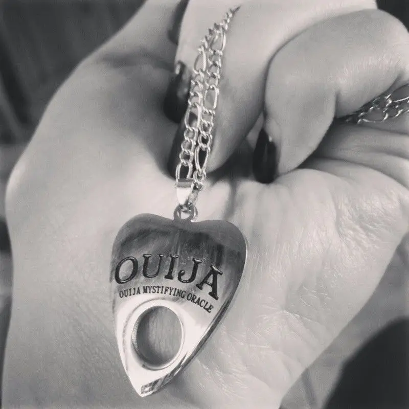 

Gothic Ouija Planchette Pendant Necklace Satanic Witch Halloween Jewelry Gift