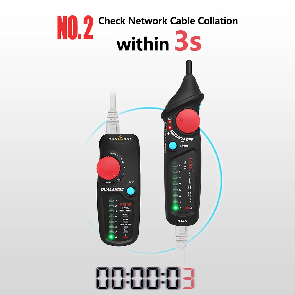 Кабельный трекер ЖКД сетевой тестер двойной режим Сетевой провод провода Тонер