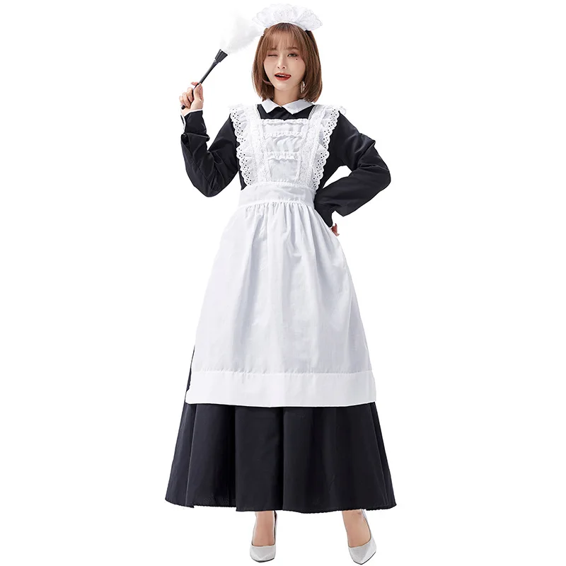 

Coffee Shop Waiter Costume Maid Cosplay Women Halloween Costume For Adult Anime Cosplay