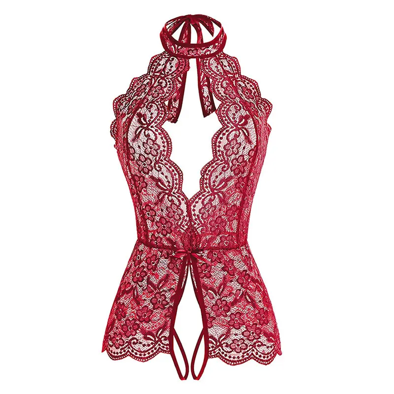 S-2XL Plus Size Women Sexy Lingerie Open Bra Crotchless Lace Porno Underwear Erotic Hot Transparent Babydoll Dress Costumes |