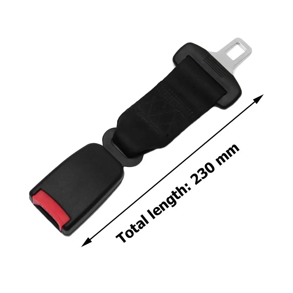 

23cm Car Seat Belt Extender Safety Extension Buckle Seatbelt Plug-in Auto Accessories Black