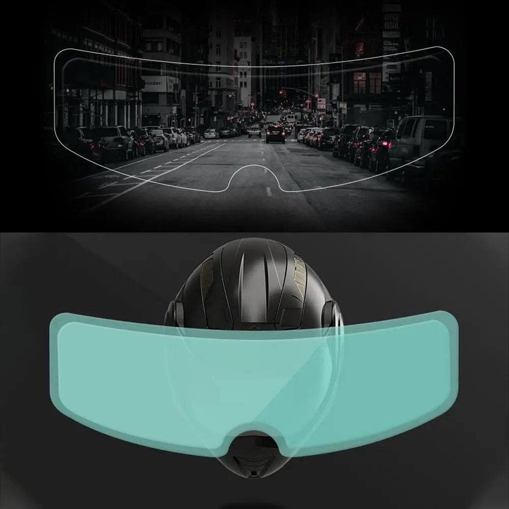 

Anti-fog Resistant Helmet Visor Shield Film Durable Rainproof PET Sticker Helmet Lens Nano Coating For Full Half Helmets Moto