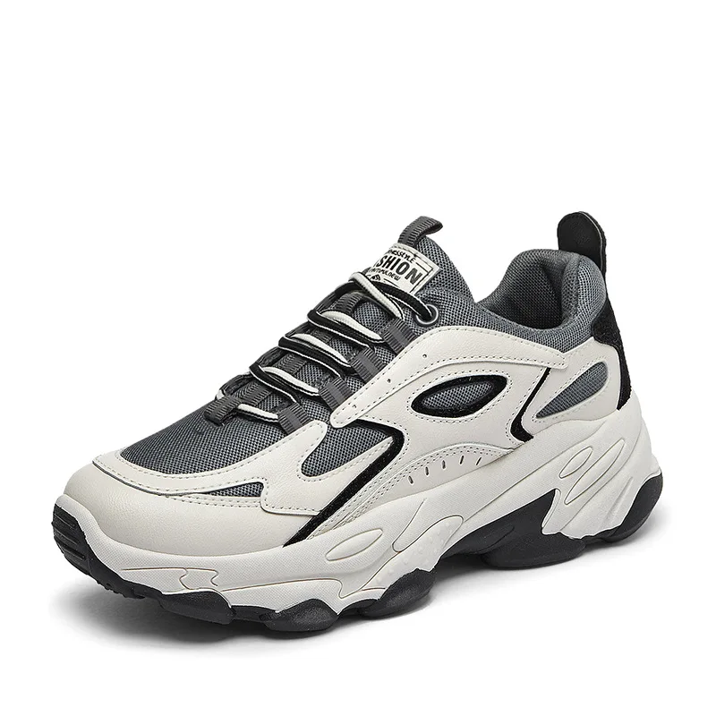 

Spring and Summer Breathable Mesh Solid Color Thick Increased Leisure Sports Shoes