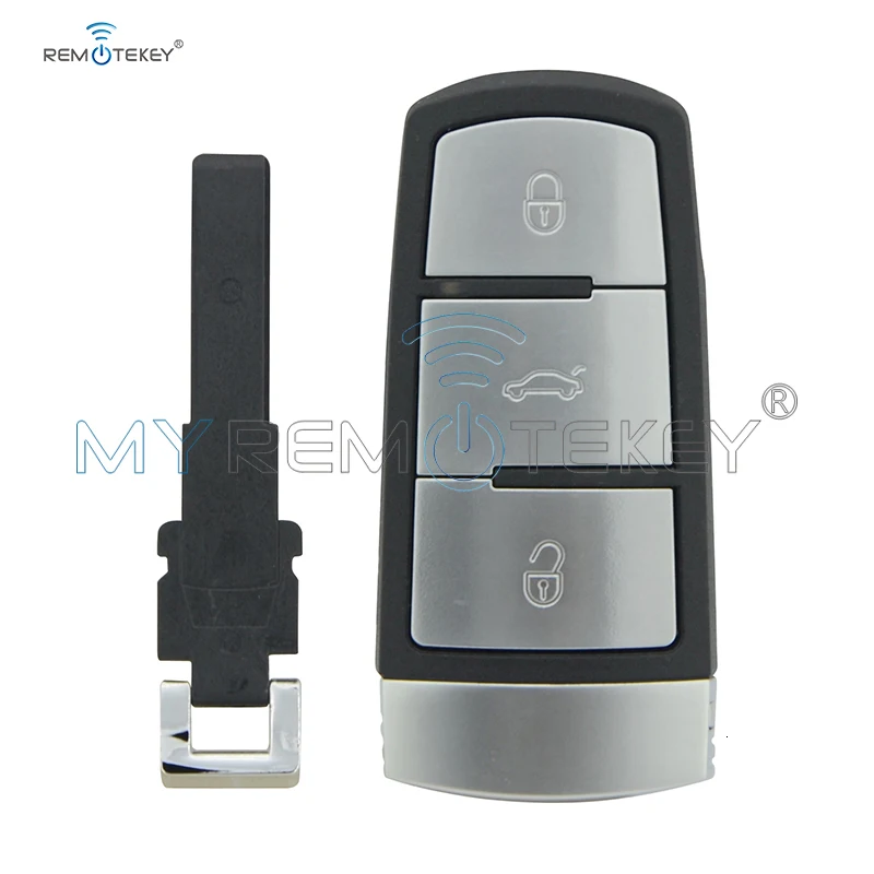 Чехол Remtekey для автомобильного ключа без ключа для VW Volkswagen Magotan Passat CC 2005-2010 3C0 959 752BA 3 кнопки