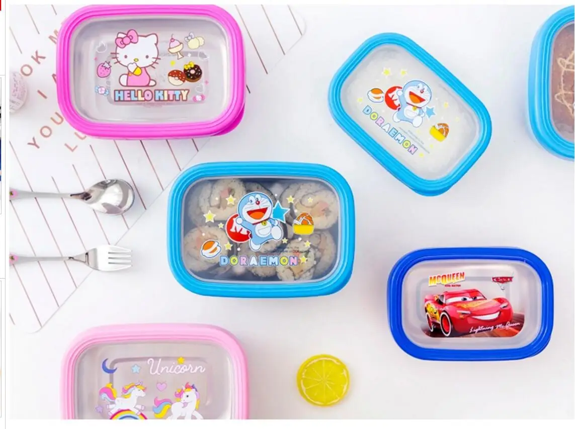 Мультфильм KT Doraemon SUS304 Bento Box контейнер для еды и обедов 470 мл 900 мл 1400 мл