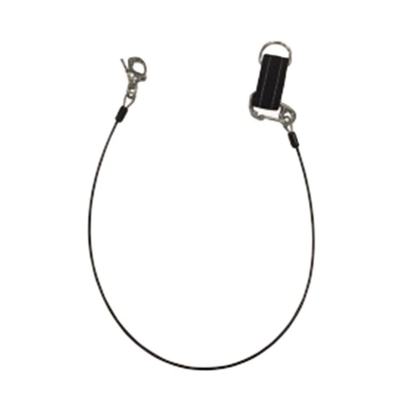 

Scuba Diving Lanyard Wristband Stainless Steel Hooked Reflective Strap Cable Security Diving Sport