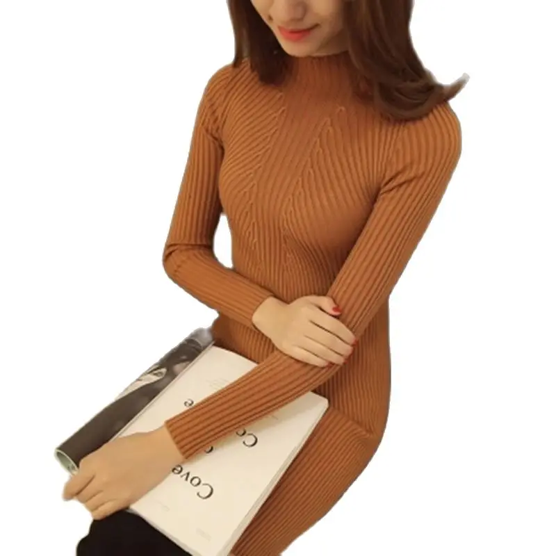 

2021 распродажа Ohclothing весна осень модные женские свитера высокоэластичные сексуальные тонкие теплые обтягивающие элегантные трикотажные пуловеры