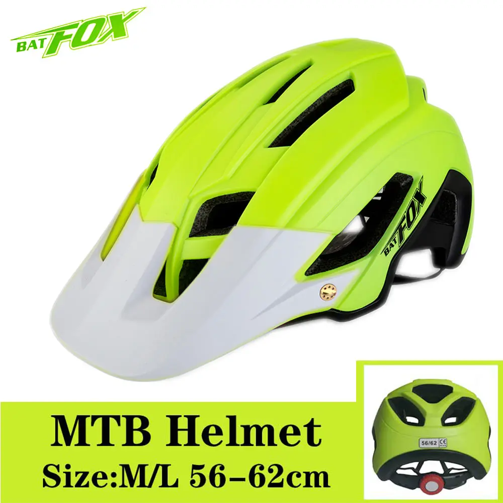 F692-Green-White BATFOX велосипедный шлем MTB велосипедный шлем для мужчин Сверхлегкий дышащий шоссейный велосипед горный велосипедный шлем для женщин Casco Ciclismo - Цвет: F692-Green-White