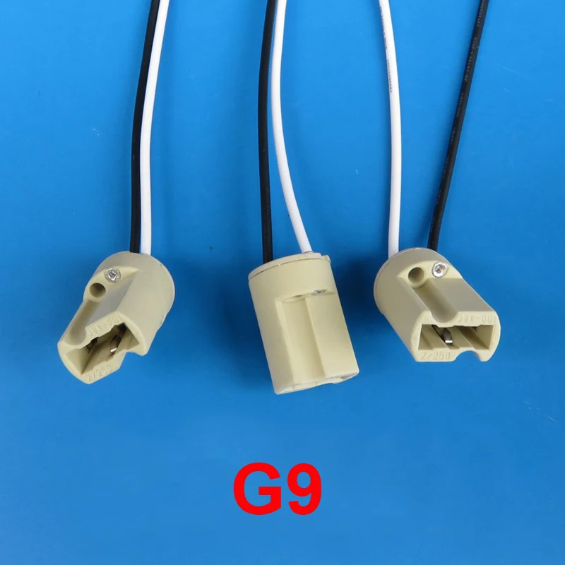 Держатель лампы G4 G5.3 G9 GU10 MR11 MR16 T5 T8 галогенный патрон фарфоровый керамический