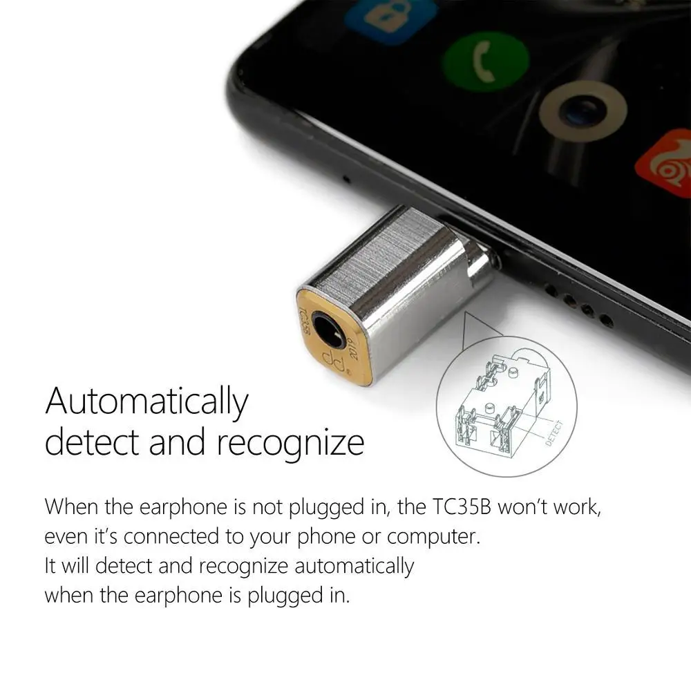 Адаптер для кабеля DD TC35B USB Type-C к разъему 3 5 Android мобильный телефон Huawei Xiaomi Oppo Vivo