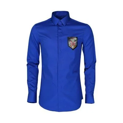 4 цвета мужская рубашка модный новый передний карман с принтом бабочки вечерние