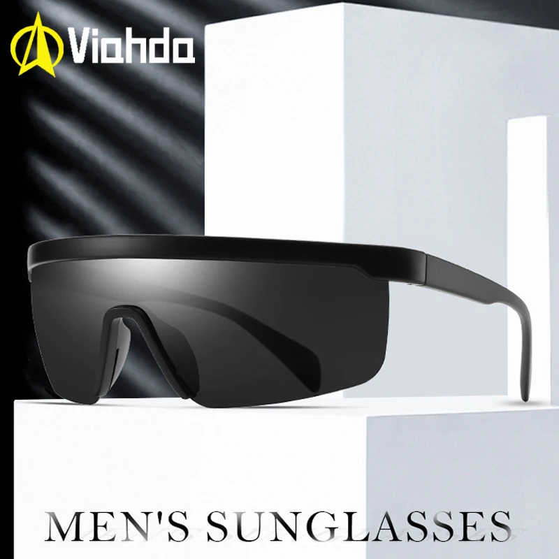 VIAHDA цельные мужские солнцезащитные очки поляризационные для женщин и мужчин