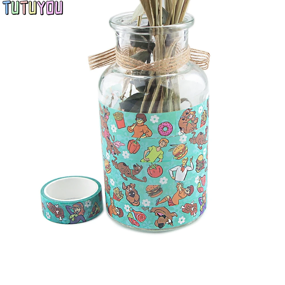 PC1854 Funny Dog Cute Cartoon Washi Tapes DIY Painting paper Tape Decorative Adhesive Scrapbooking Stickers | Канцтовары для офиса