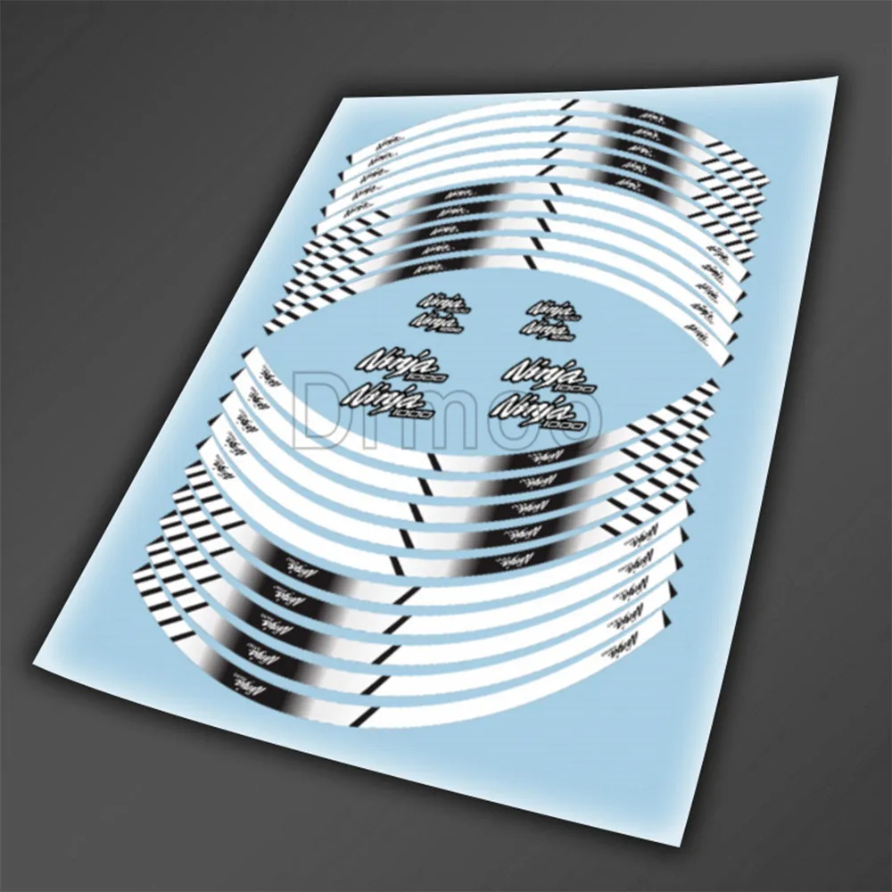 

Motorcycle Wheel Sticker Reflective Rim Stripe Motorbike Decal Styling Stickers For Kawasaki Ninja 1000 1000SX SE ABS