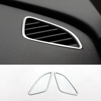 abs matte for audi q3 2012 2015 accessories lhd car front small air outlet decoration cover trim sticker car styling 2pcs