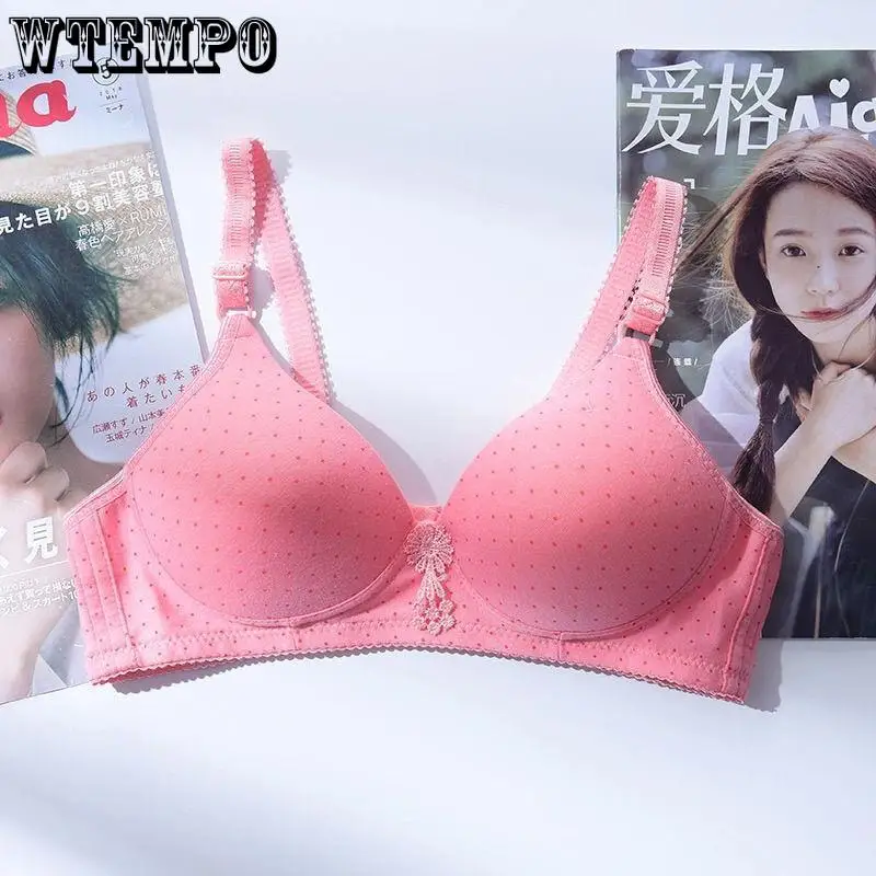 Бюстгальтер пуш-ап женский бесшовный тонкий мягкий Бралетт из хлопка без