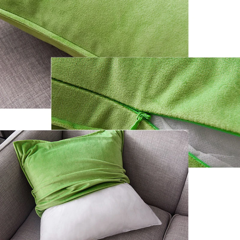 40x40/45x45/50x50cm Solid Cushions Home Decorative Throw Pillows Green Wine Sliver Grey Purple for Sofa Couch Bedroom | Дом и сад