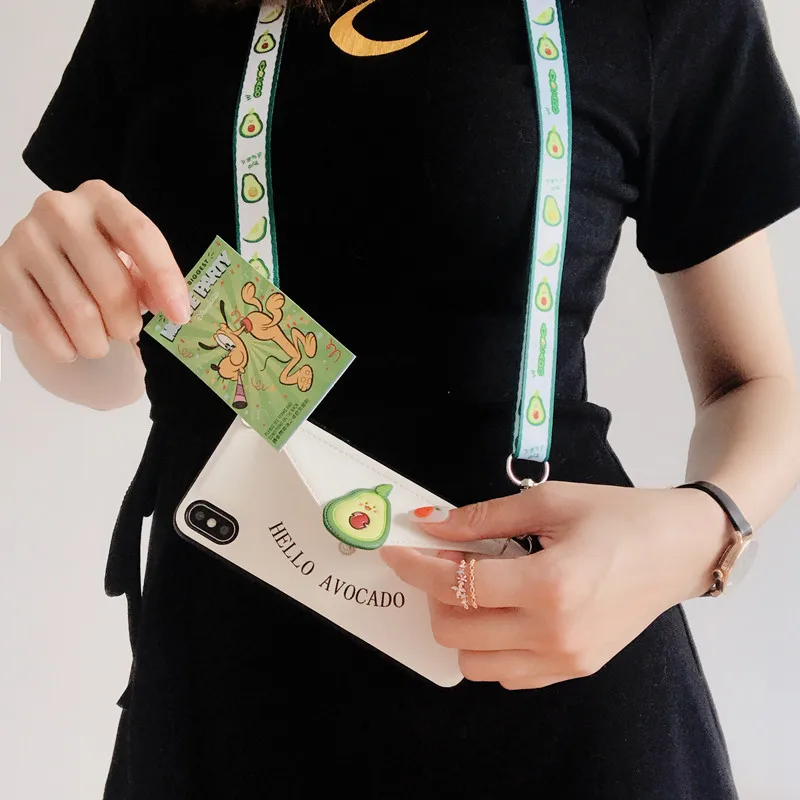 Креативный кошелек-держатель для карт кожаный чехол с ремешком кошелек монет