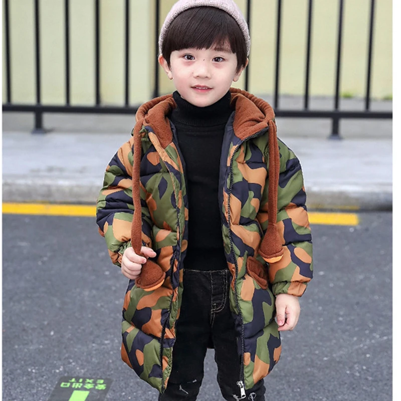 FAVSPORTS/зимние теплые длинные куртки для маленьких мальчиков Amy Green детская куртка