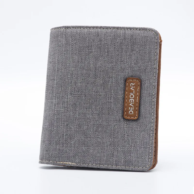 

Мужской короткий кошелек для студентов японский и корейский Повседневный холщовый кошелек горизонтальный тонкий простой кошелек