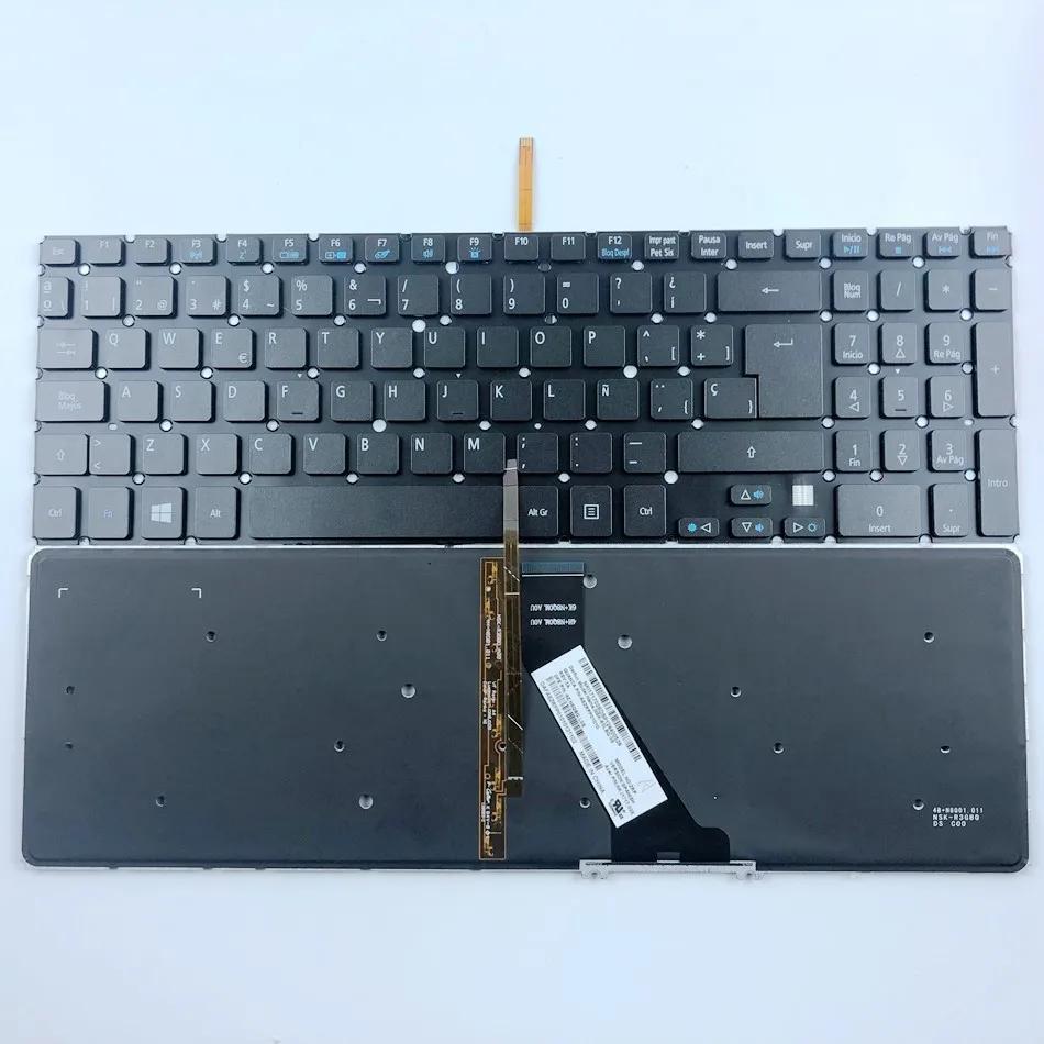 Великобритания и Испанский клавиатура с подсветкой для Acer V5 571 Aspire 531 531G 551 551G 571P