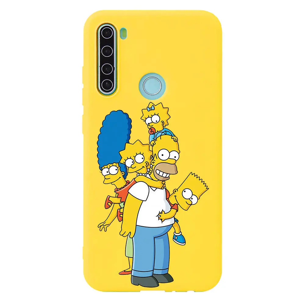 

Funny Interesting Simpson Yellow TPU Phone Case for Redmi Note 8 8T 9 S Pro Max Silicone Protective Cover