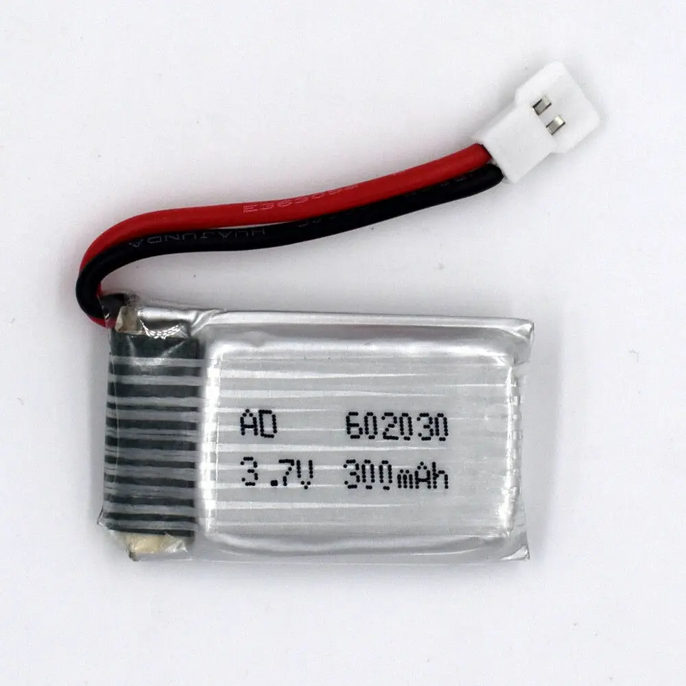 

3.7V 300 mAh 20C 1S Helicopter Battery Li-Polymer for Remote RC 602030 51005