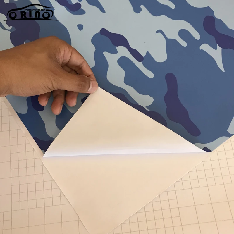 50x500 см Графика синий камуфляж печатных Виниловая пленка для оклеивания