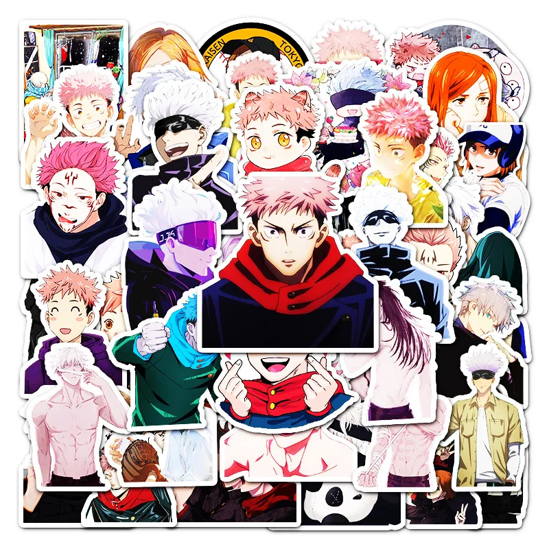 

100PCS Anime Conjuration Fight Back Cartoon Graffiti Boy Toy Laptop Mobile Skateboard Guitar Decoration Stickers Kids Gift