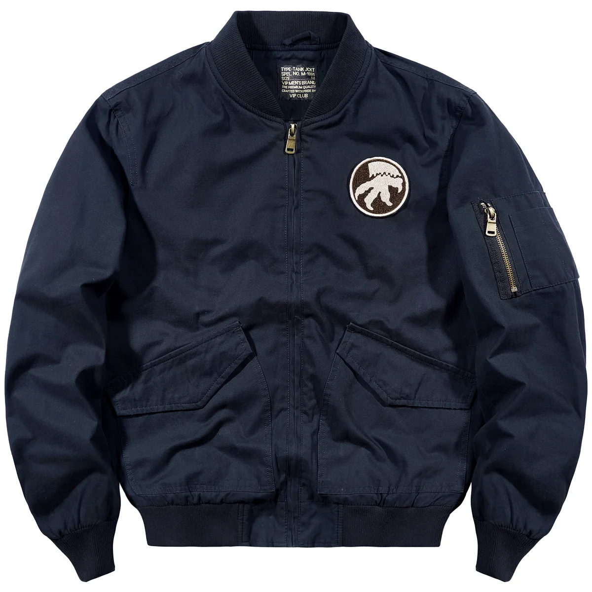 Зеленая куртка бомбер Мужская Повседневная зимняя Военная Черная теплая пилот